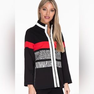 Multiples zip front jacket